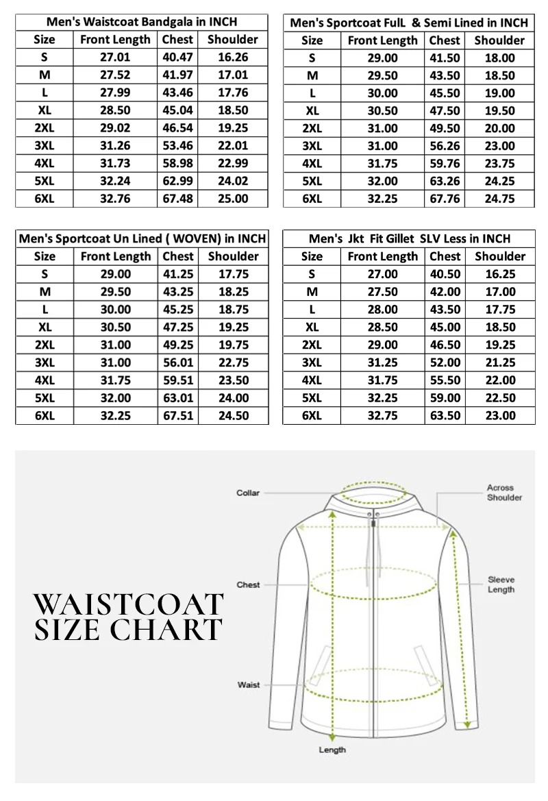 Indian Terrain Men's Blue Waistcoat